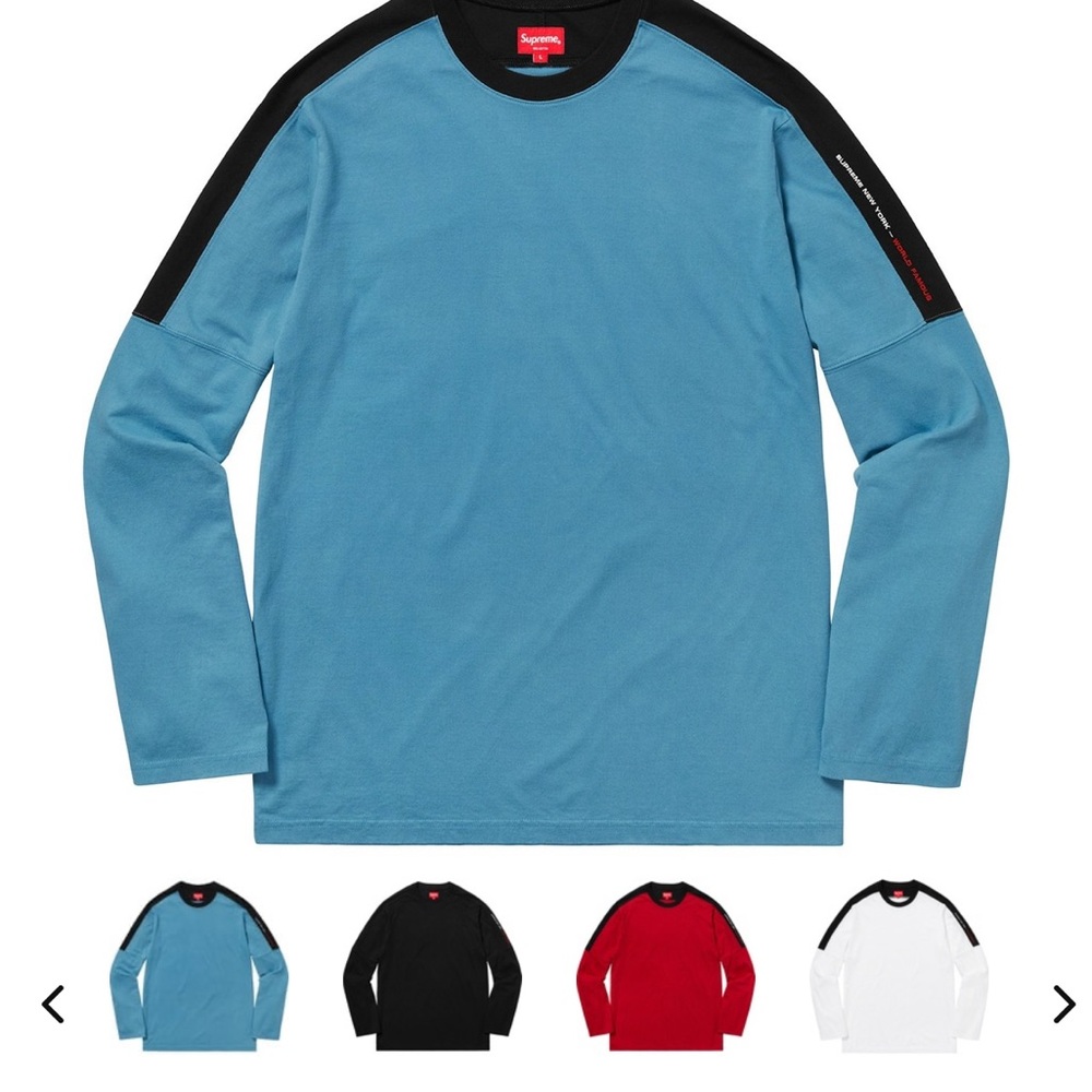 Supreme Black and Blue Crewneck